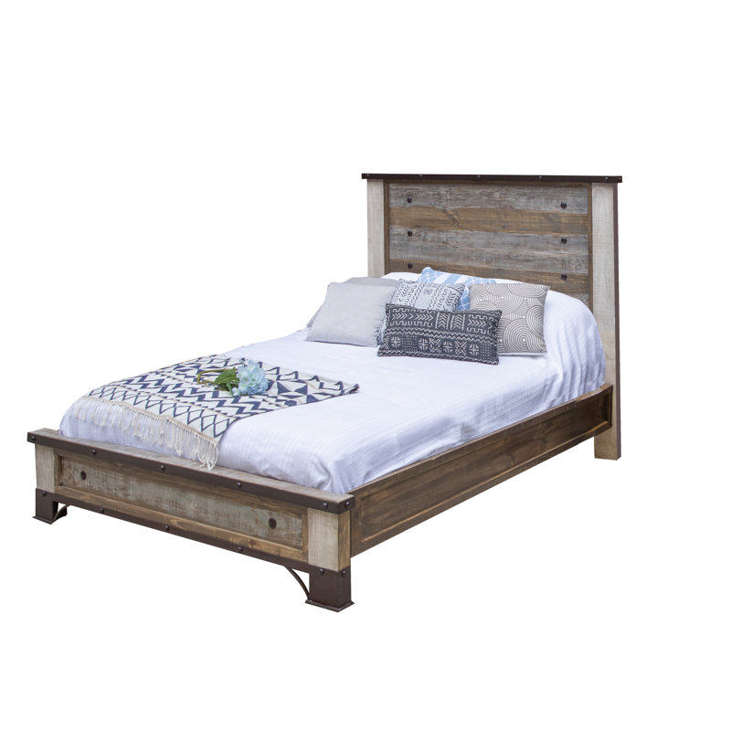 Antique Solid Wood Standard Bed
