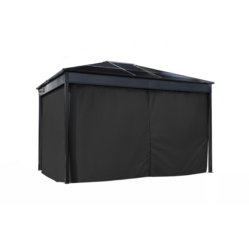 Rideaux en polyester noir Diani 10 pi x 12 pi