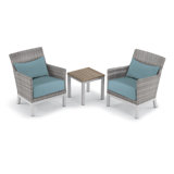 Argento And Travira Outdoor 3 - Piece Conversation Set