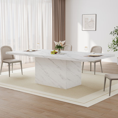 Eclat Faux Marble Dining Table