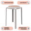 Tabouret rond en plastique empilable Alysoun-809252011