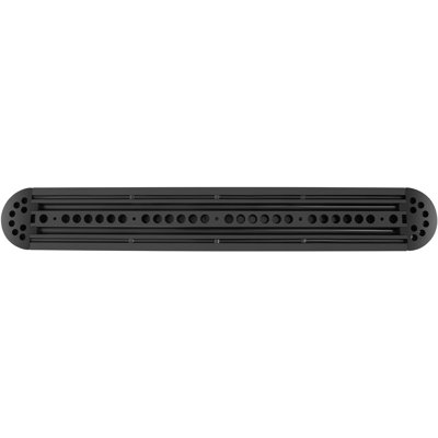 Rubber Traffic Calming Speed Bump 72.8 x 12.2 x 2.2 in 1-Pack 2-Channel Cable Protector Black/Yellow with 22000 lbs Capacity