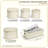 Sorbus 5 Piece Quilted Dish Storage Set with Protectors-1958322919