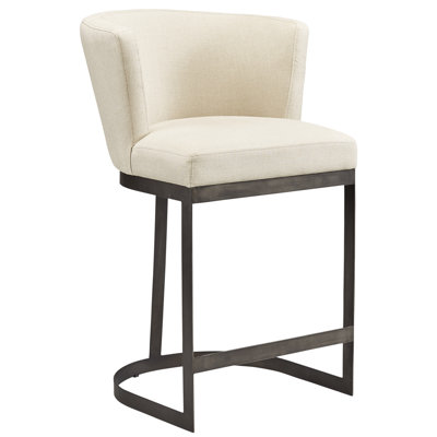 Rhenium Linen Counter Stool
