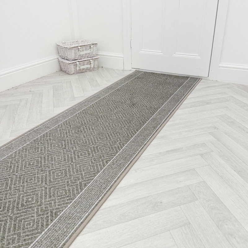 Runner Geometric Machine Tufted Area Rug, Rectangle 100 x 150 cm