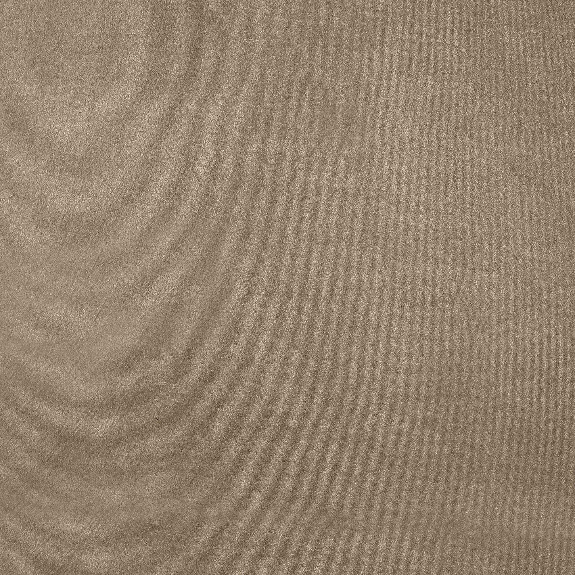 Ishia Upholstered Platform Bed, Twin, Taupe Velvet