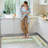 Striped Water Resistant Non-Skid Kitchen Mat