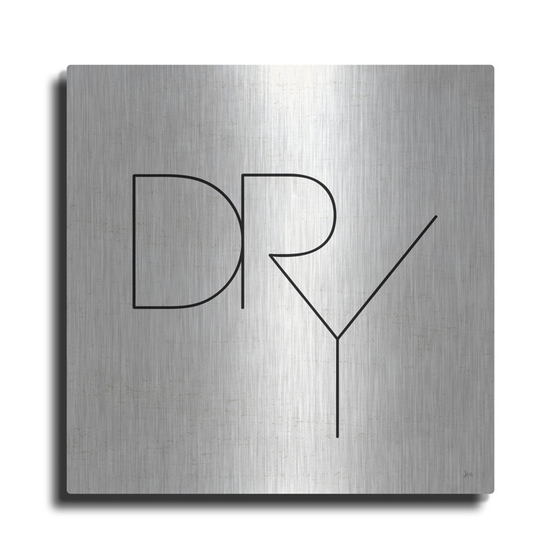 Latitude Wash® «Wash Dry Fold II» par Jess Aiken, art mural en métal, H 12 po x l 12 po