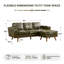 Canapé modulaire réversible l 84 po avec méridienne Inayat-948800047