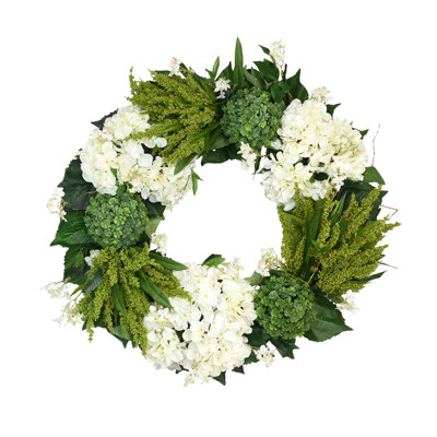 27 " Handmade Mixed Greenery Wreath