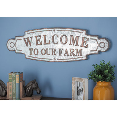 Farmhouse Wall Decor on Metal