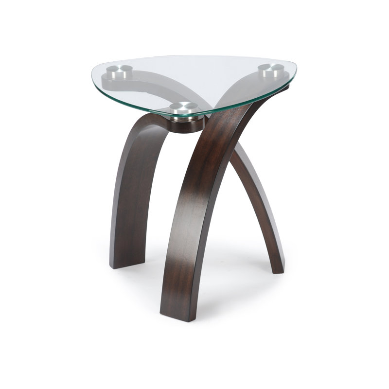 Comeaux Glass Top End Table