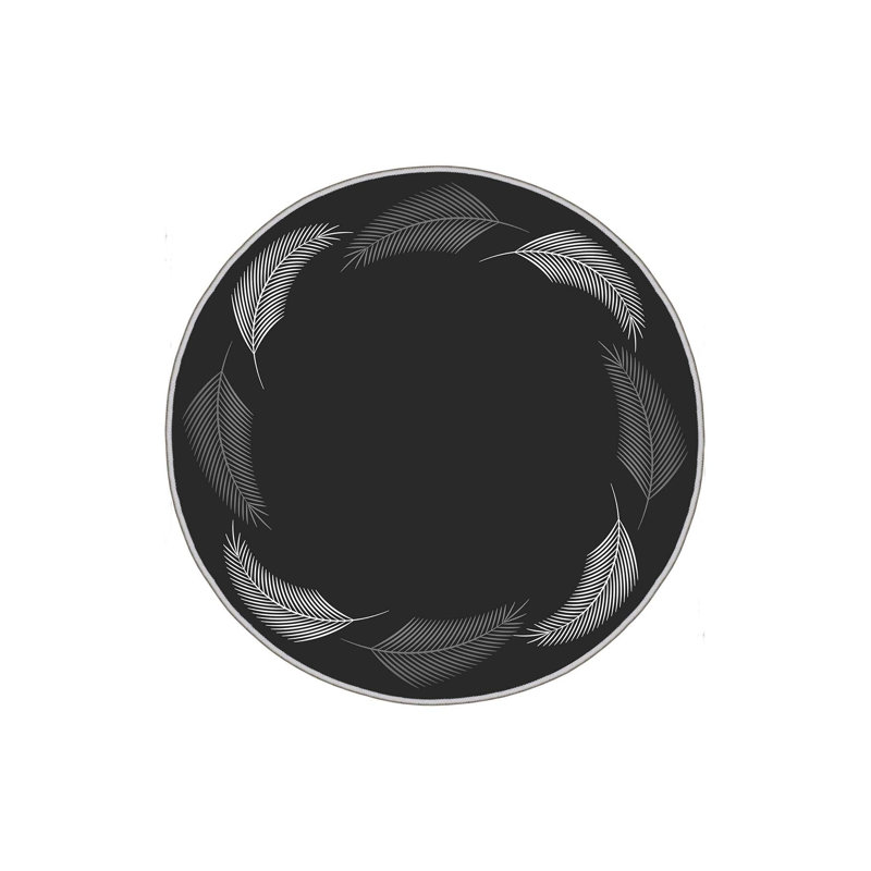 Luxurious Round Carpet (39.4 Inches), 100% Polyester, 0.3 Inch Pile Height | 3D Digital Printing, Antibacterial, Non-Slip PVC Dot Underside | Machine Washable, Perfect for Living Room, Bedroom & Playroom Decor