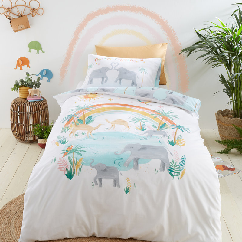 Paradise Desert Animals Duvet Cover Set, Double Duvet Cover + 2 Standard Pillowcases