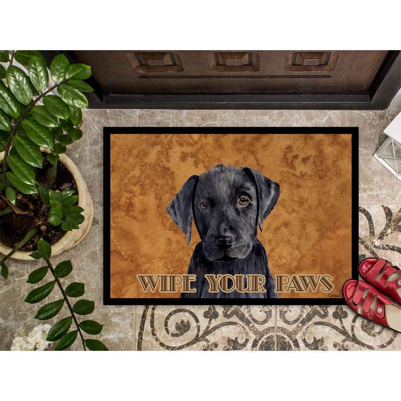 Paillasson d’intérieur antidérapant Labrador, Rectangle 1 pi 6 po x 2 pi 3 po