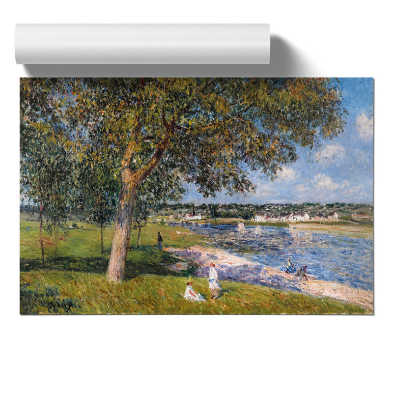 Walnut Tree In A Thomery Field by Alfred Sisley - No Frame Painting, 30cm H x 42cm W x 0.1cm D