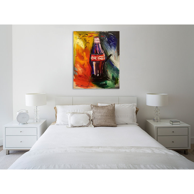 Coke par Shane Miller - impression sur toile tendue, H 15 po x l 12 po x P 1,5 po