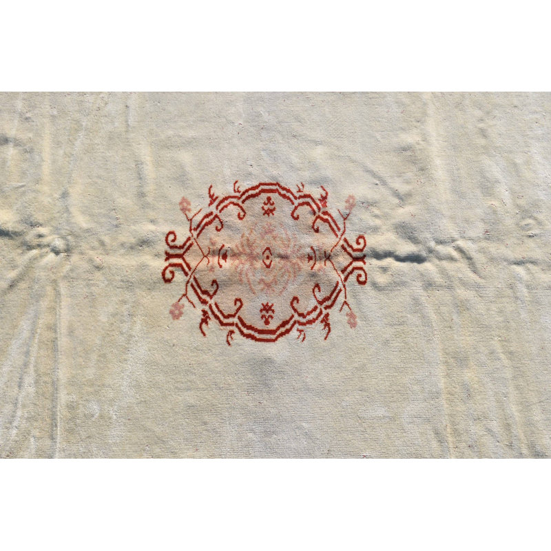 Grand tapis turc vintage beige pour le salon et la décoration bohémiens