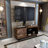65in Tv Stand In Rustic Appearance, And Iron, Functional Storage Area Cabinet Style, Stable Base, Versatile For Media