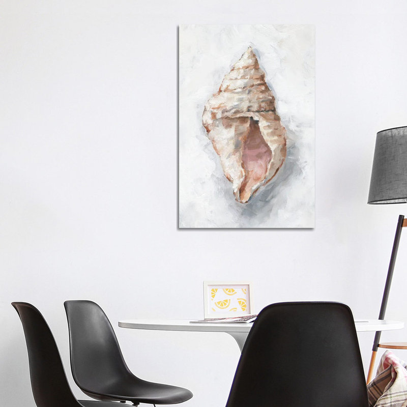 White Shell Study III by Ethan Harper - Wrapped Canvas Painting, 101.6 cm H x 66.04 cm W
