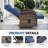 Serita Outdoor All-Weather PE Wicker Adjustable Reclining Lounge Chair With Cushions, Swivel Recliner Chair-1192057365-1192057384