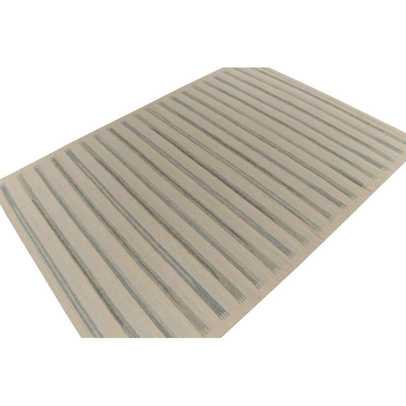 Scandinavian Wool Geometric Area Rug, Rectangle 14' x 20'