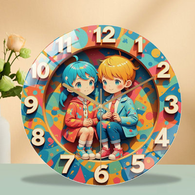 Horloge murale créative 12 po