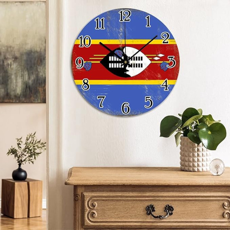 Horloge murale en PVC Swaziland Swaziland