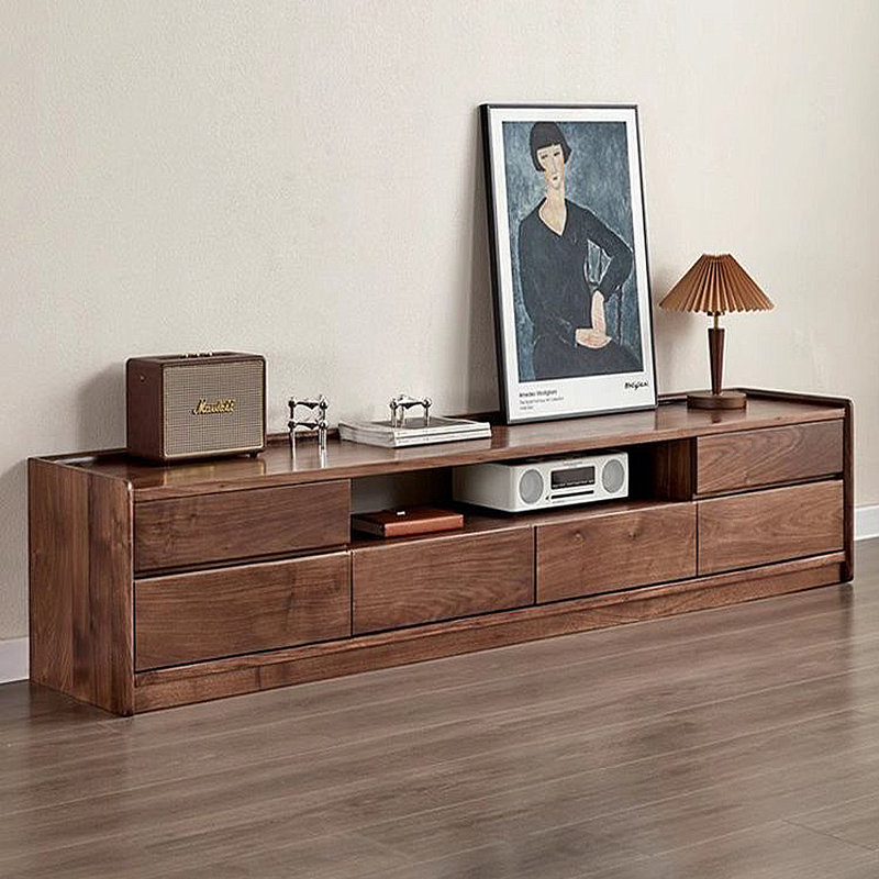 Armoire de rangement moderne et minimaliste pour meuble télé, H 16,54 po x L 94,49 po x l 15,75 po