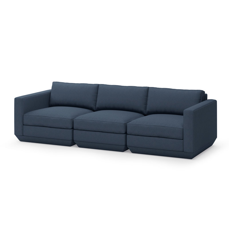 Podium Modular 3-Piece Sofa, Hanson Navy