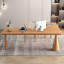 Bureau rectangulaire brun en bois massif-1888333520-1888333521