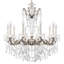 La Scala 10 Light 28in x 29.5in Chandelier in Etruscan Gold with Clear Radiance Crystals-767891796-767891797