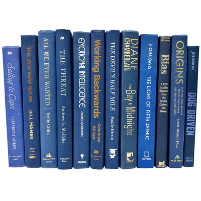 Mid Blue Modern Books By The Color And Foot