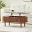 Table basse à plateau relevable ovale avec rangement 39,37 po-1667876211