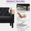 Sofa Seats Modern Style Comfy Small Sofa with Pocket Storage 2 USB 2 Cup Holders Upholstered Couch for Living Room Bedroom Office-1382022164-1382022166