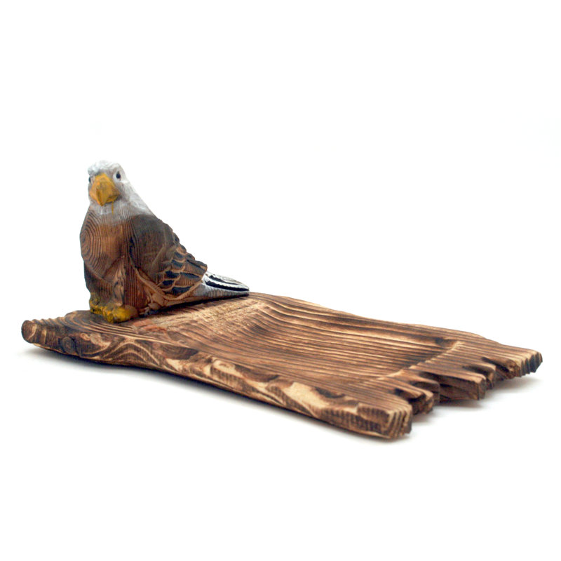 Assiette décorative en bois brun Cuthbertson