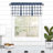 Plaid Tailored Kitchen Curtain-124435866-70338857