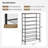 8-Tier Metal Mesh Shoe Rack Organizer With Adjustable Shelves, Sturdy Industrial Design For Entryway, Closet, And Dorm Room Storage