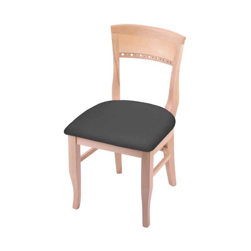 Hampton 19.25'' H Upholstered Beech Side Chair, Natural, Canter Storm