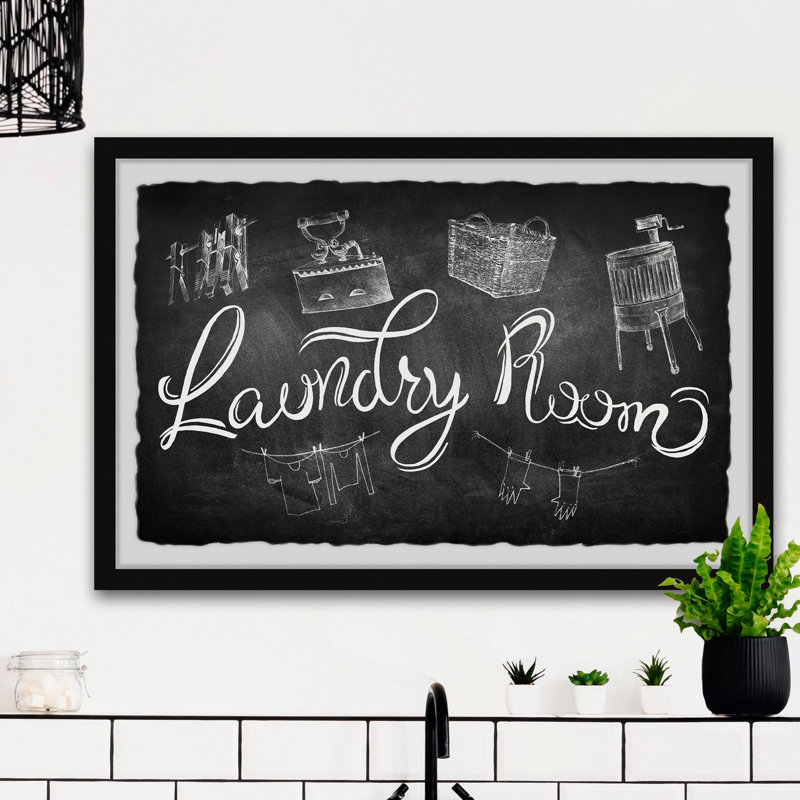 Laundry Room - Single Picture Frame Print, 41cm H x 61cm W x 3.81cm D