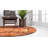 Rizer Abstract Orange Area Rug-582842028