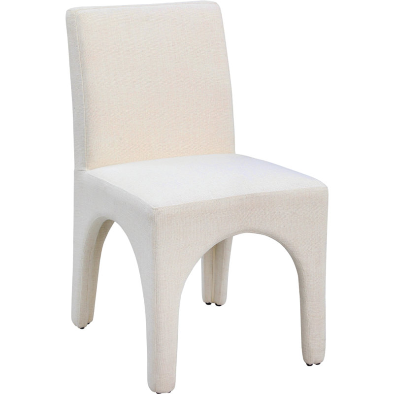 Gramercy Linen Textured Fabric Dining Chair, Beige Linen Textured Fabric