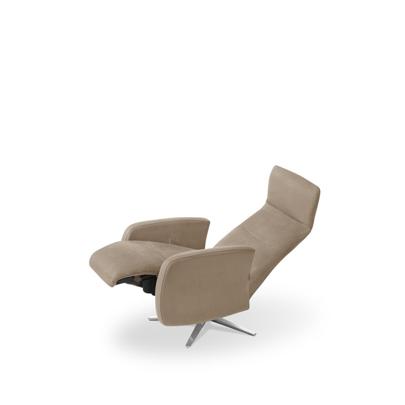 Carlisa 67cm Wide Swivel Standard Recliner, Camel-Brown
