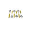6 Piece Stainless Steel Hostess Set