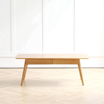 Kamrynn 100% Solid wood Top Plate Desk Coffee Table