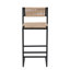Ensemble de 2 tabourets de cuisine avec repose-pieds et tabouret de cuisine à hauteur de comptoir (miel)-1253305582