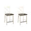 Ensemble de 2 tabourets de bar 24 "bruns et blancs