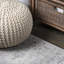Federick Modern Persian Vintage Medallion Light Grey Rug-755141300