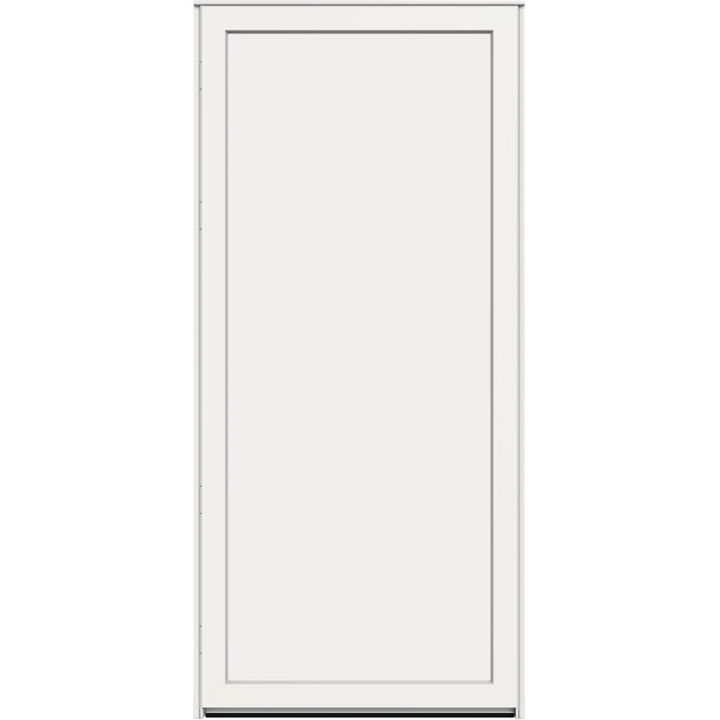 Porte de tempête réversible à charnière 60MT à vue maximale avec écran interchangeable, L 32 po x H 81 po x P 1,88 po, Blanc