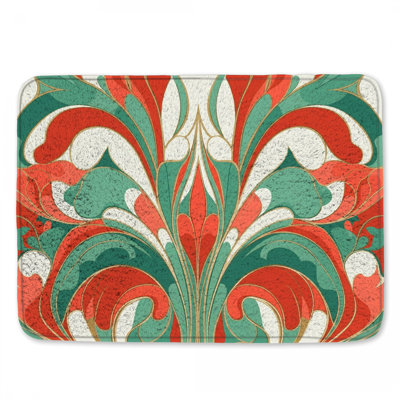 Art Nouveau Style Bath Mat
